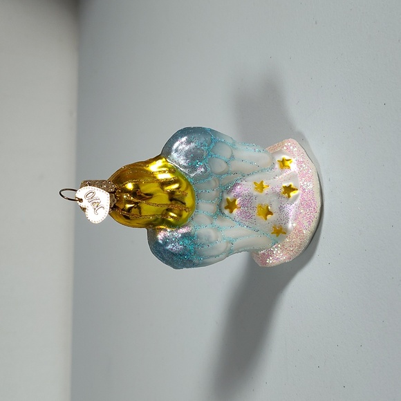 Old World Christmas angel with lyre glass Christmas tree ornament - Picture 2 of 7